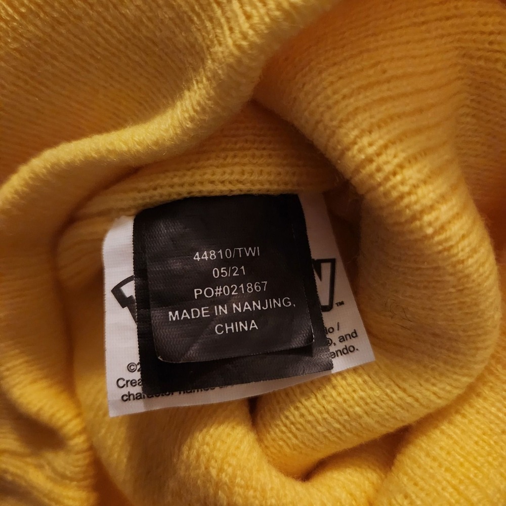 Nintendo Pokemon Pikachu Yellow Knit Beanie Hat Youth OSFM - Picture 5 of 8